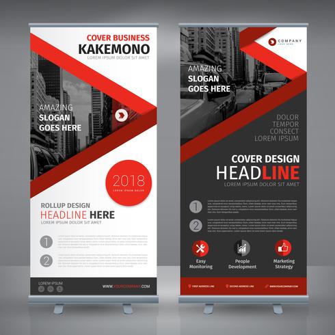 red roll up design vettore