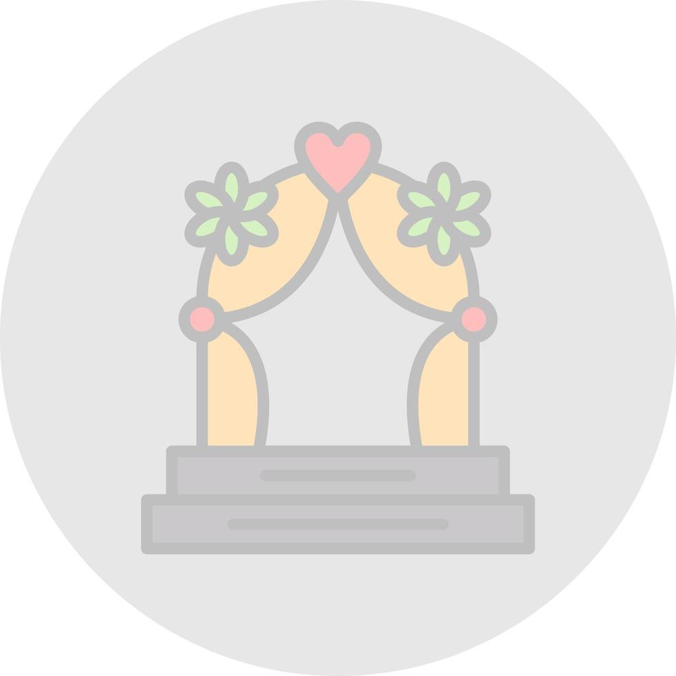 nozze arco vettore icona design