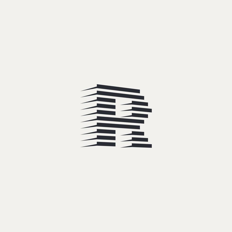 lettera r logo vettore. r logo azienda. lettera r edificio costruzione logo vettore modello