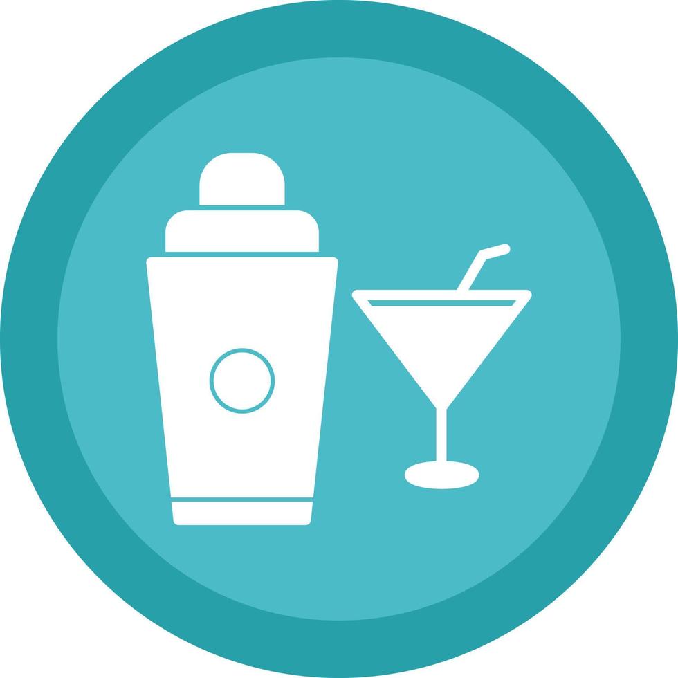 cocktail shaker vettore icona design