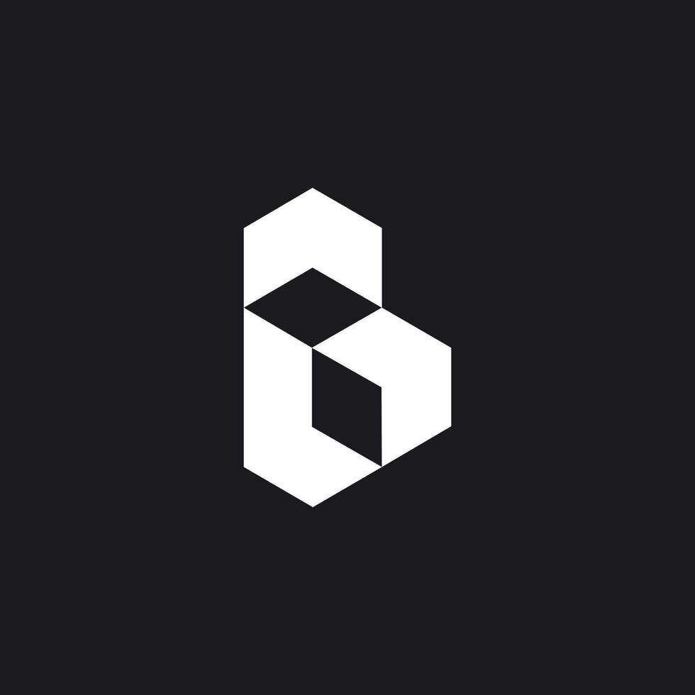 creativo e moderno B lettera logo design vettore