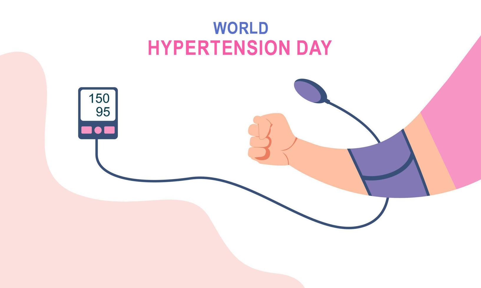 mondo ipertensione giorno illustrazione vettore