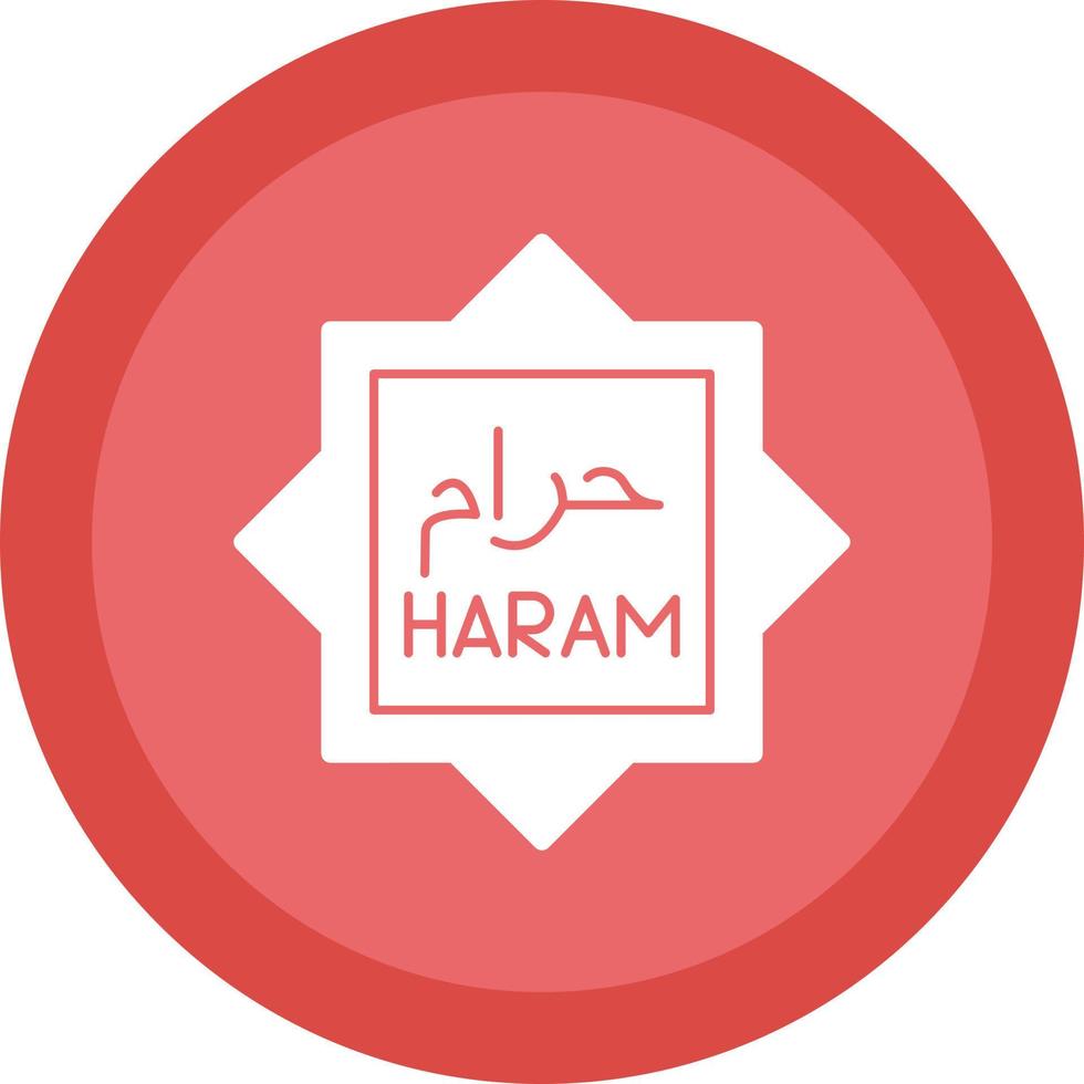 haram vettore icona design