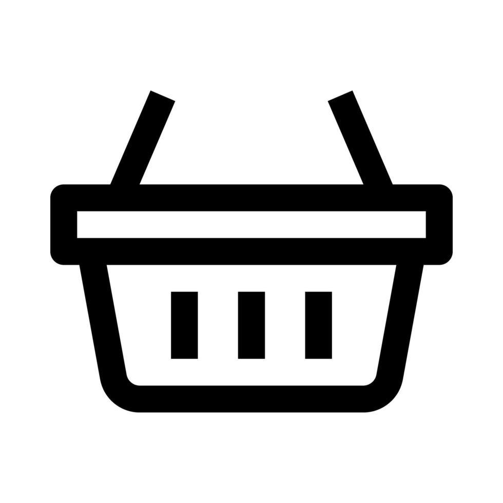 shopping cestino icona per il tuo sito web, mobile, presentazione, e logo design. vettore