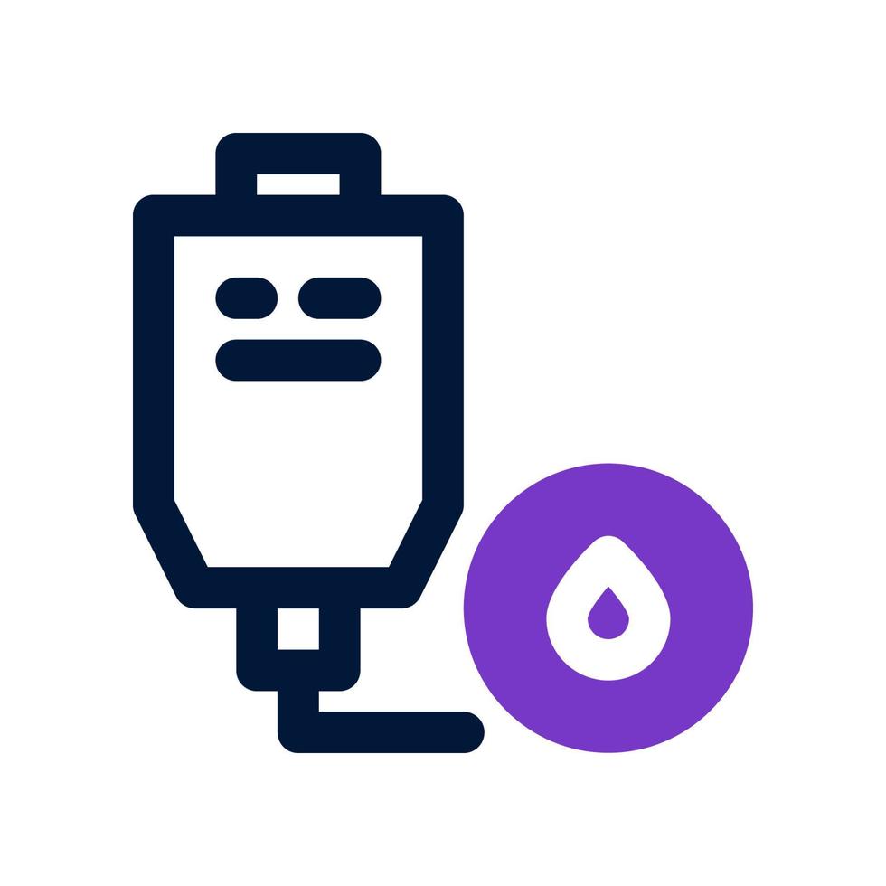 sangue Borsa icona per il tuo sito web, mobile, presentazione, e logo design. vettore