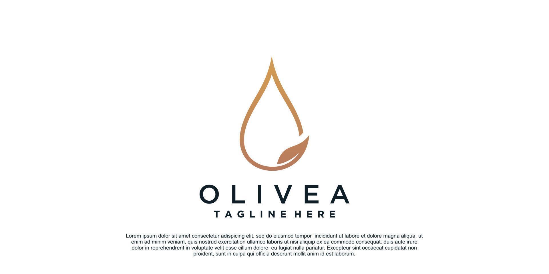 oliva logo design con semplice concetto premio vettore parte 1