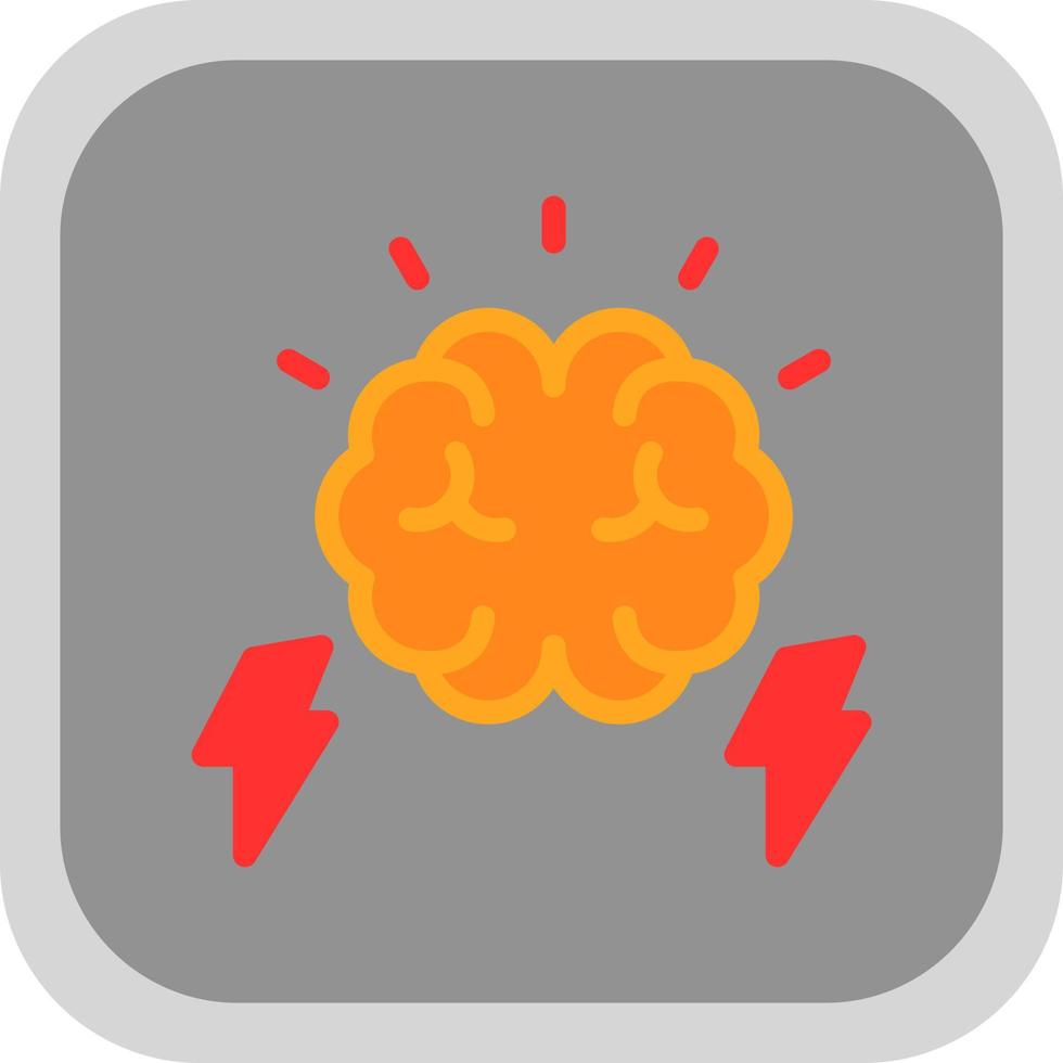 cervello energia vettore icona design