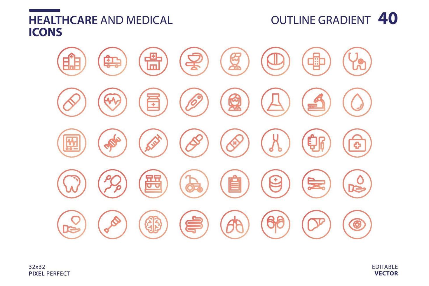 icona di assistenza sanitaria e medica impostata in stile sfumato di struttura vettore