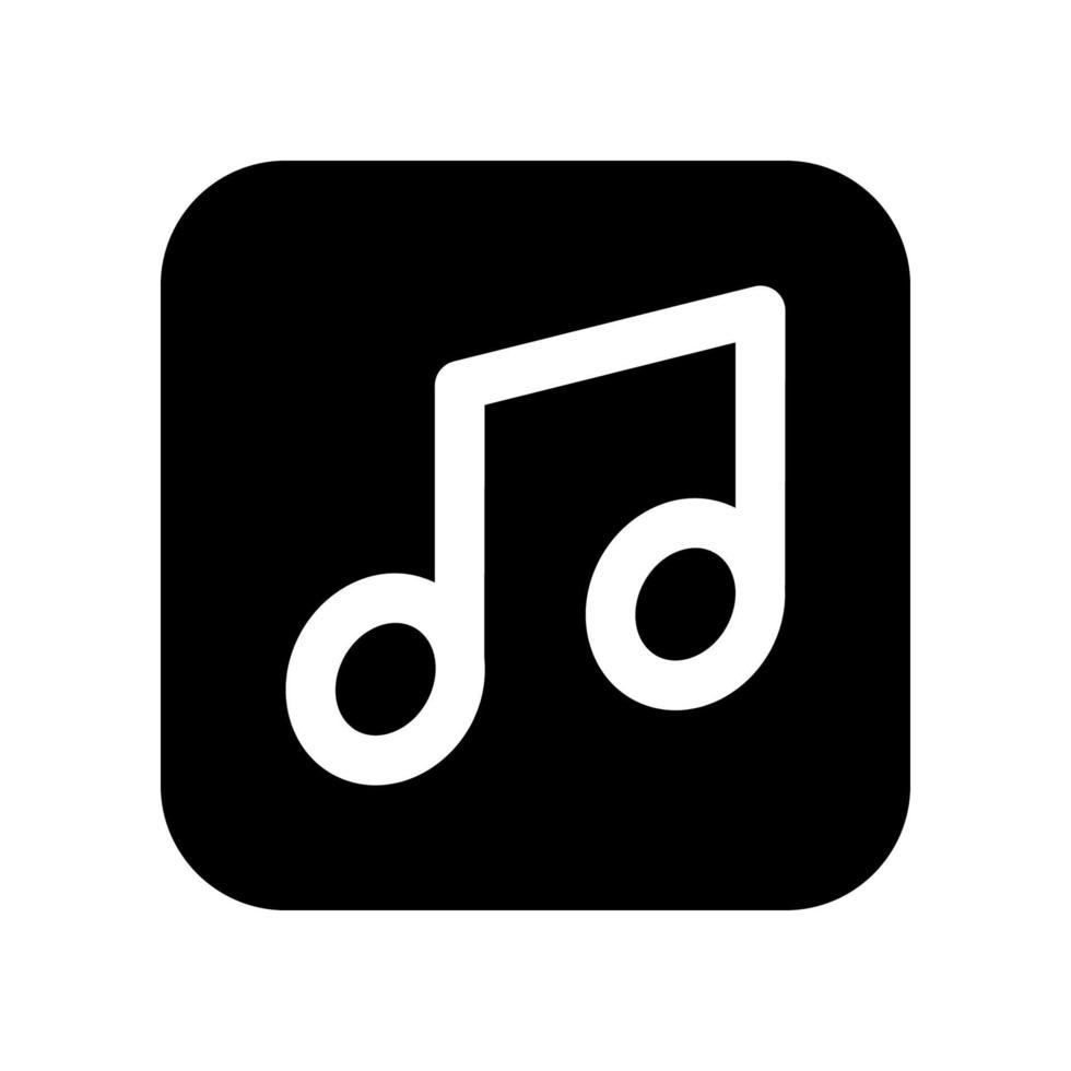 musica Nota icona per il tuo sito web disegno, logo, app, ui. vettore