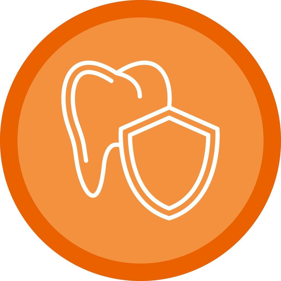 denti protezione vettore icona design