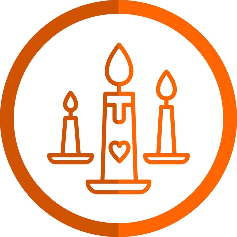 nozze candela vettore icona design