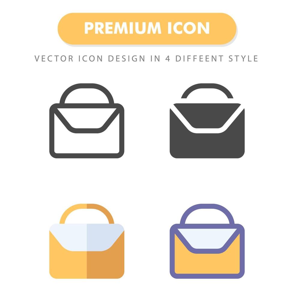 icon pack valigetta isolato su sfondo bianco. per il design del tuo sito web, logo, app, ui. illustrazione grafica vettoriale e tratto modificabile. eps 10.