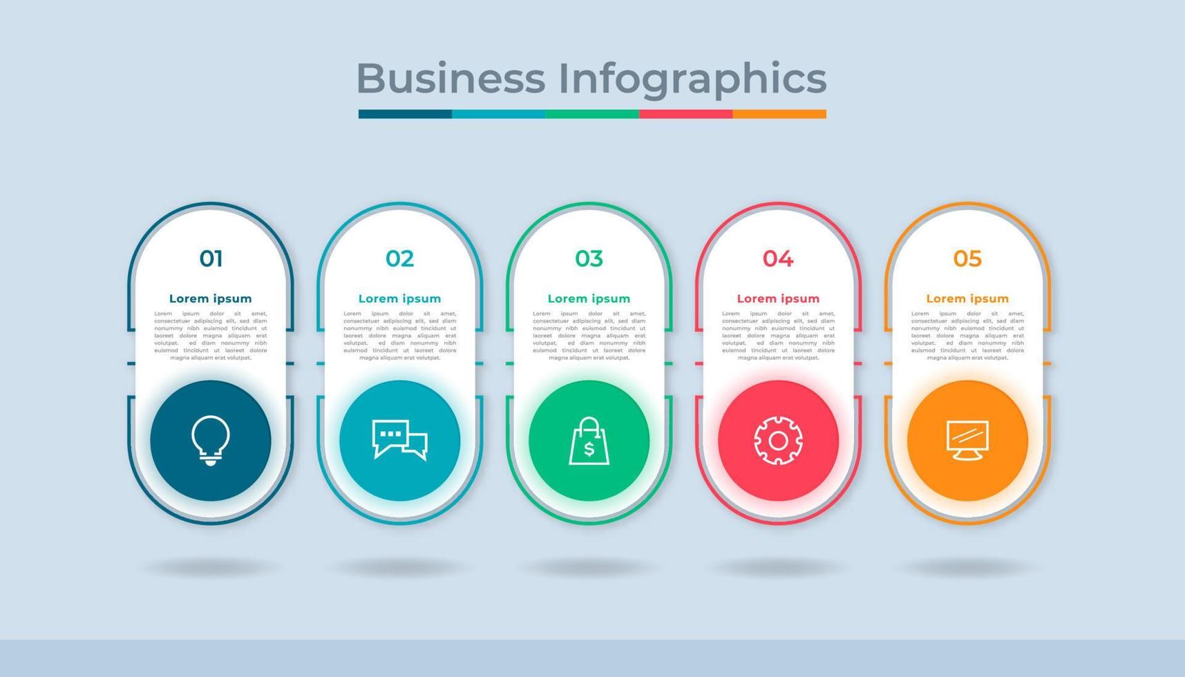 sequenza temporale infografica attività commerciale dati visualizzazione processi grafico. astratto diagramma grafico con passi, opzioni vettore