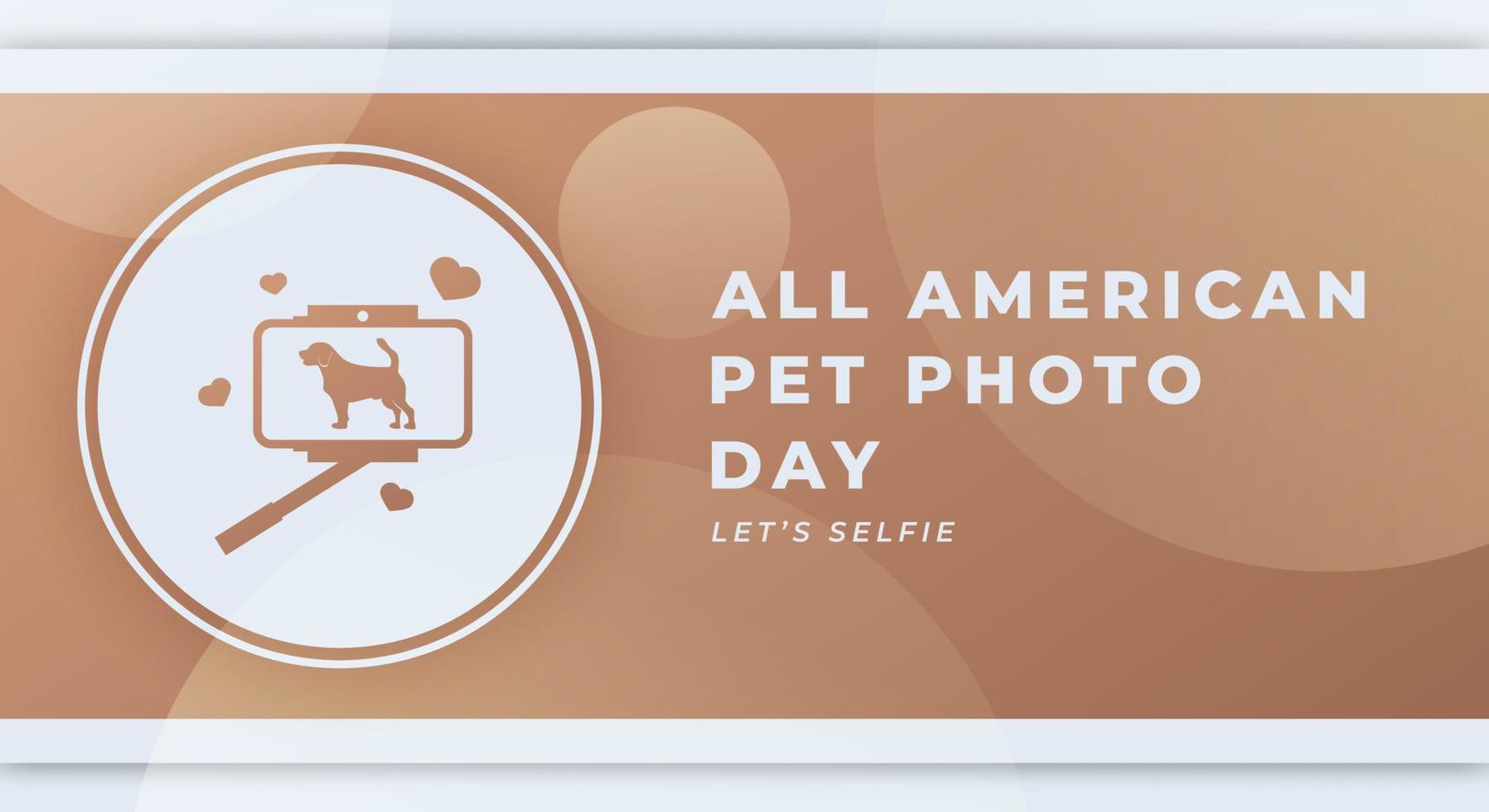 contento tutti americano animale domestico foto giorno celebrazione vettore design illustrazione per sfondo, manifesto, striscione, pubblicità, saluto carta