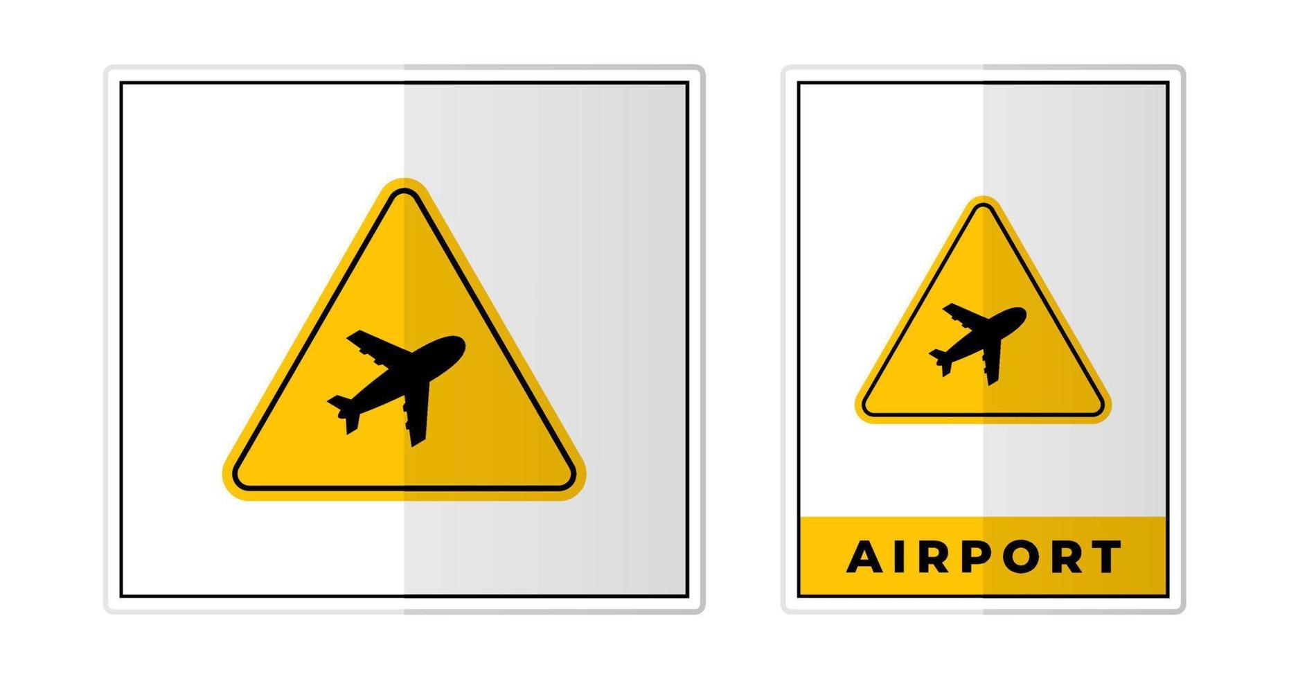 aeroporto cartello etichetta simbolo icona vettore illustrazione