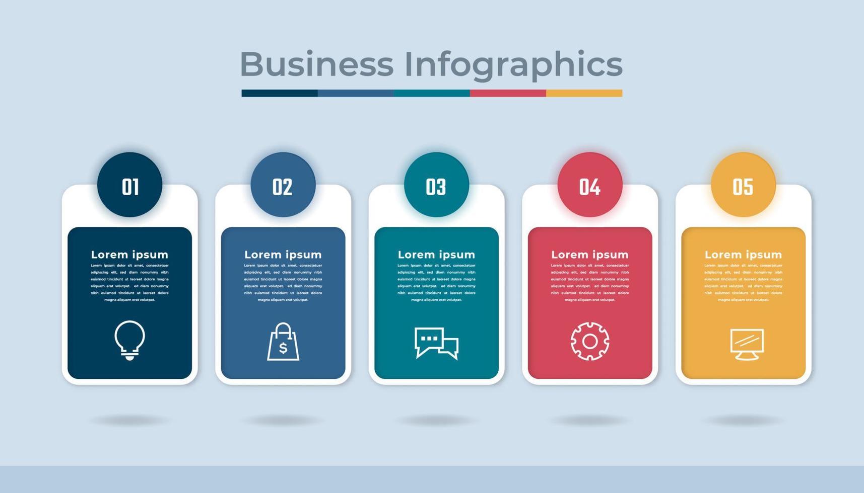 sequenza temporale infografica attività commerciale dati visualizzazione processi grafico. astratto diagramma grafico con passi, opzioni vettore