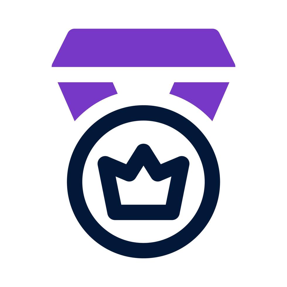 corona medaglia icona per il tuo sito web, mobile, presentazione, e logo design. vettore