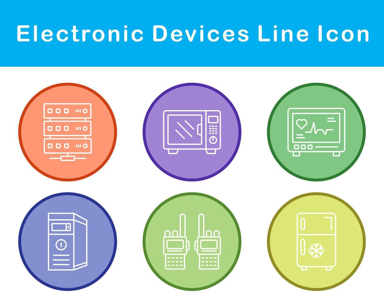 elettronico dispositivi vettore icona impostato