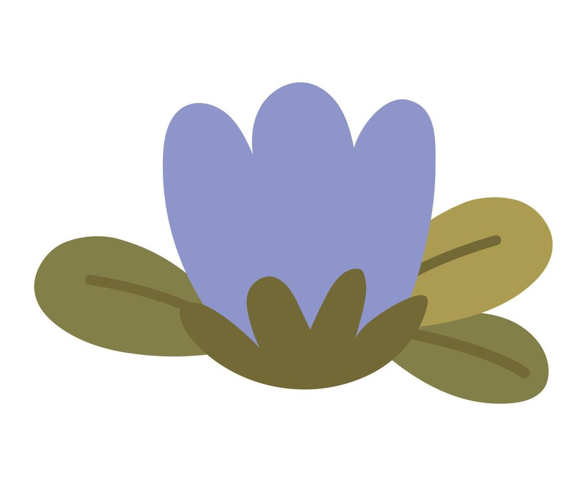 illustrazione di fiori viola vettore