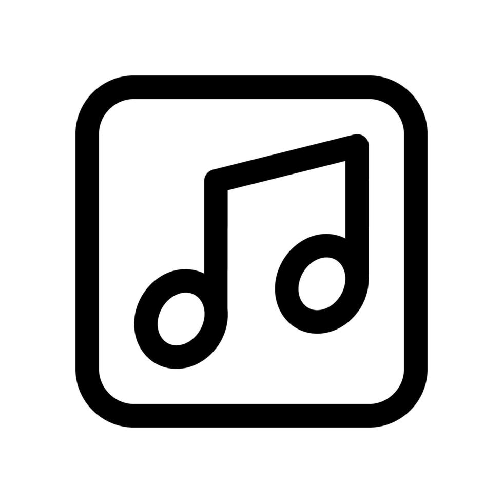 musica Nota icona per il tuo sito web disegno, logo, app, ui. vettore