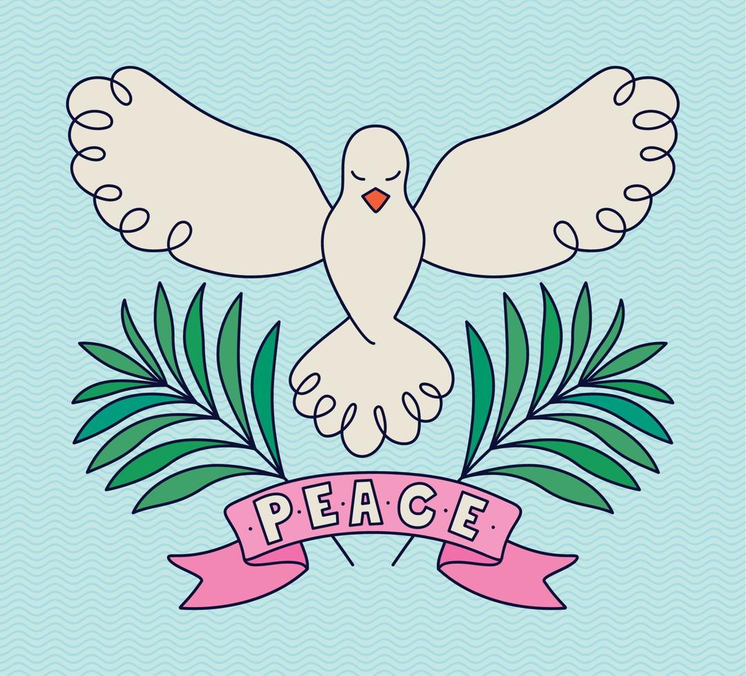 manifesto di pace vettore