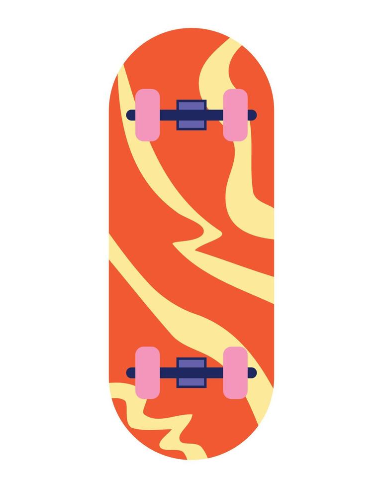 colorato skateboard design vettore