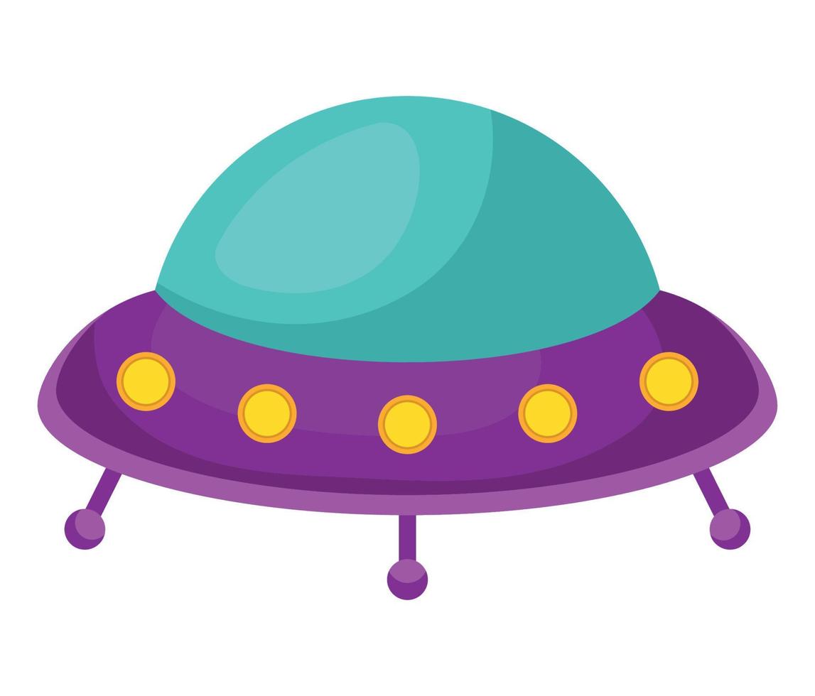 disegno ufo viola vettore