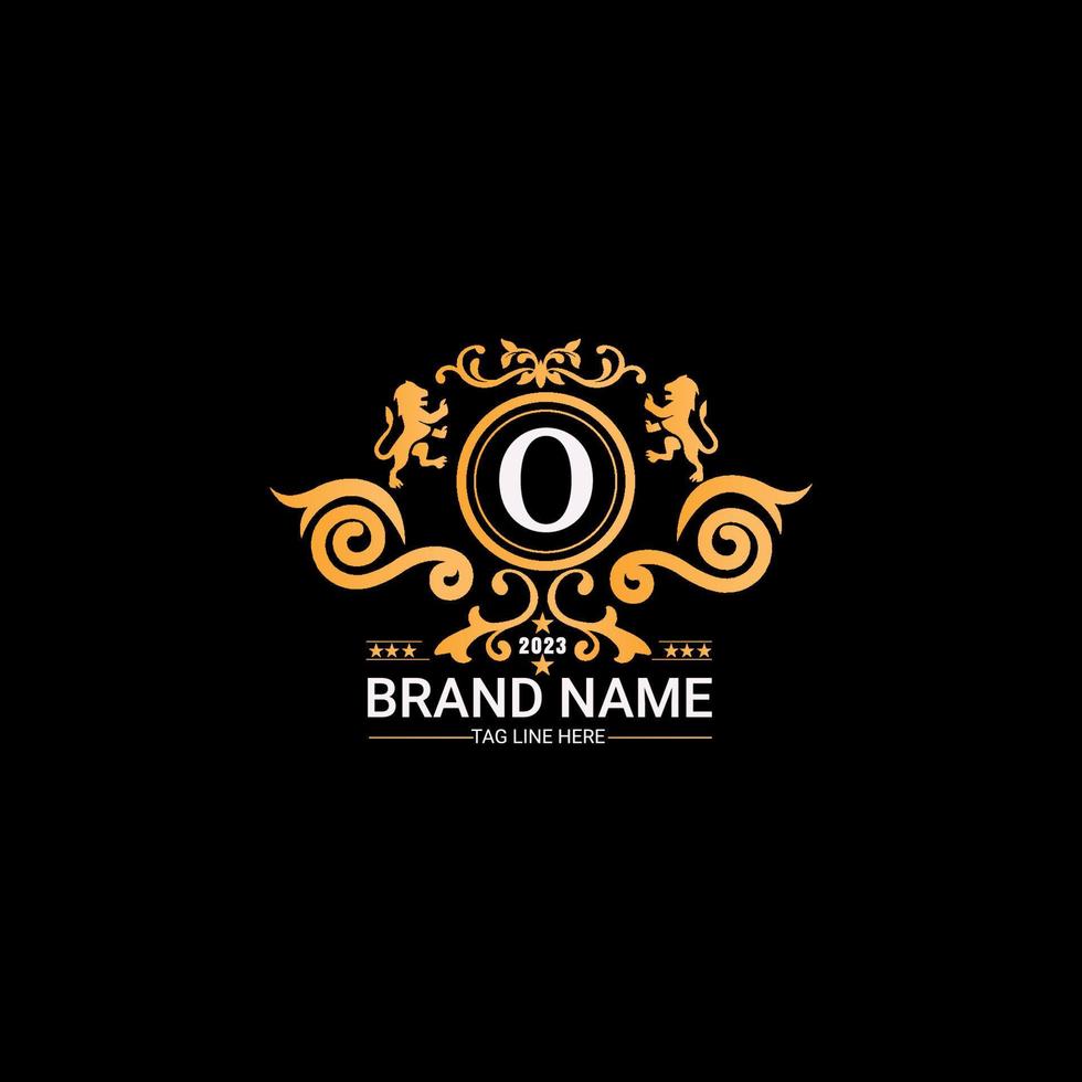 lettera lusso marca logo concetto design vettore