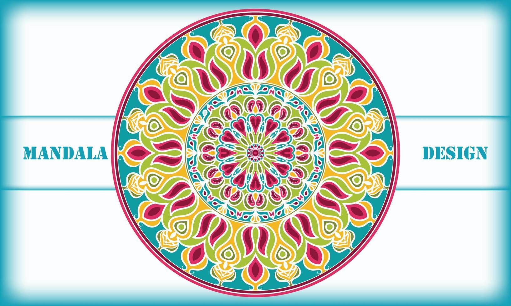 etnico ornamento design. motivo mandala vettore design.