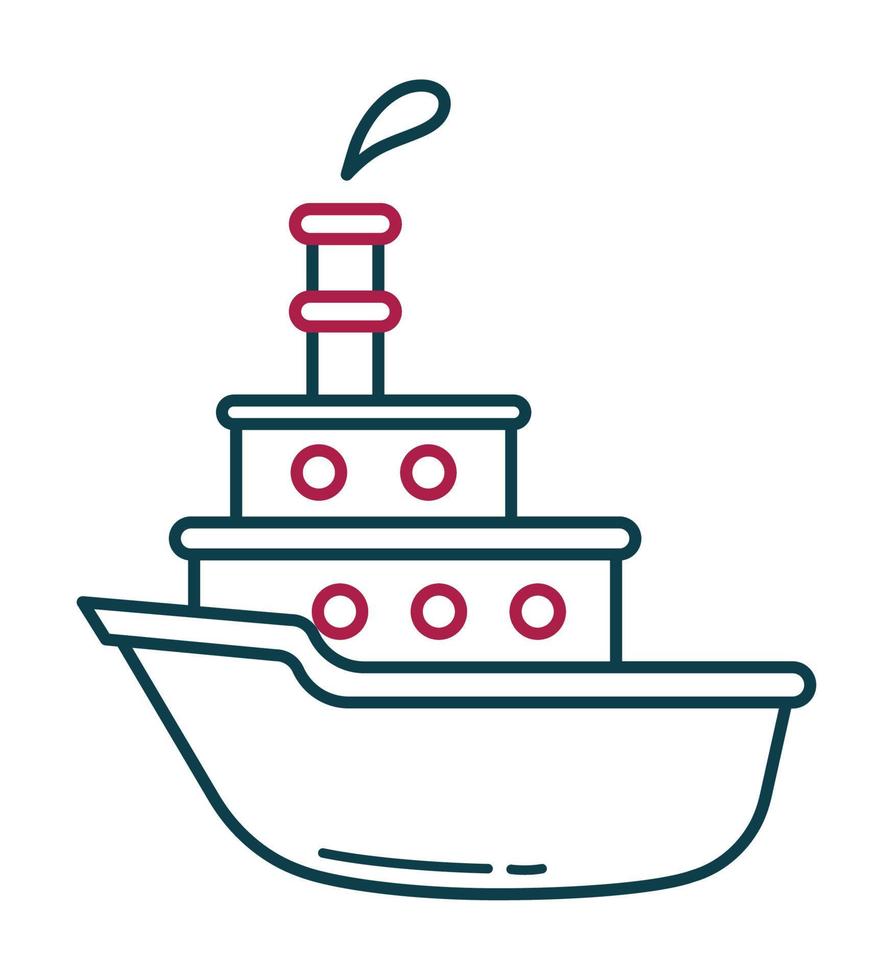 barca icona design vettore