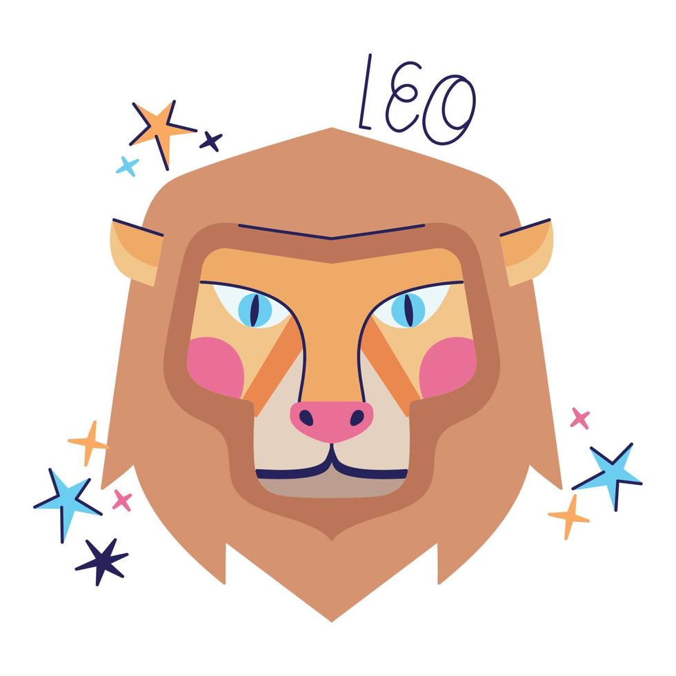 zodiaco Leo costellazione vettore