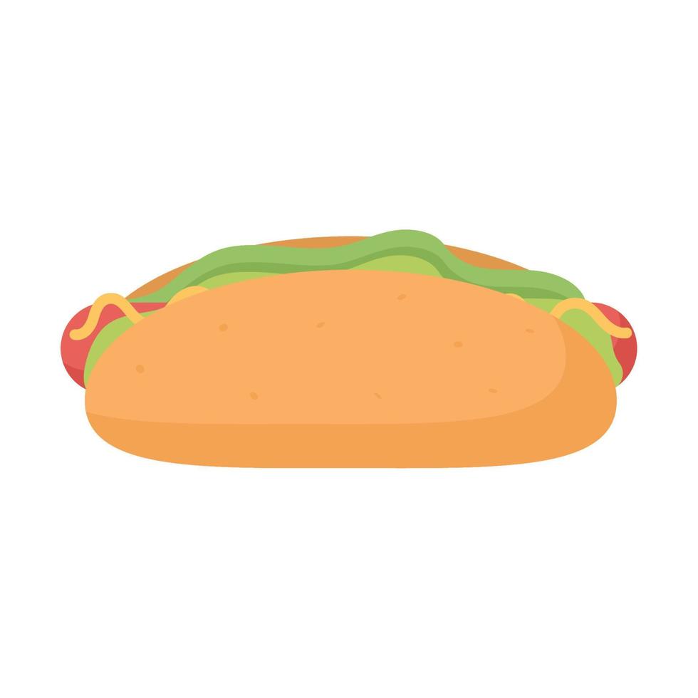 illustrazione di hot dog vettore