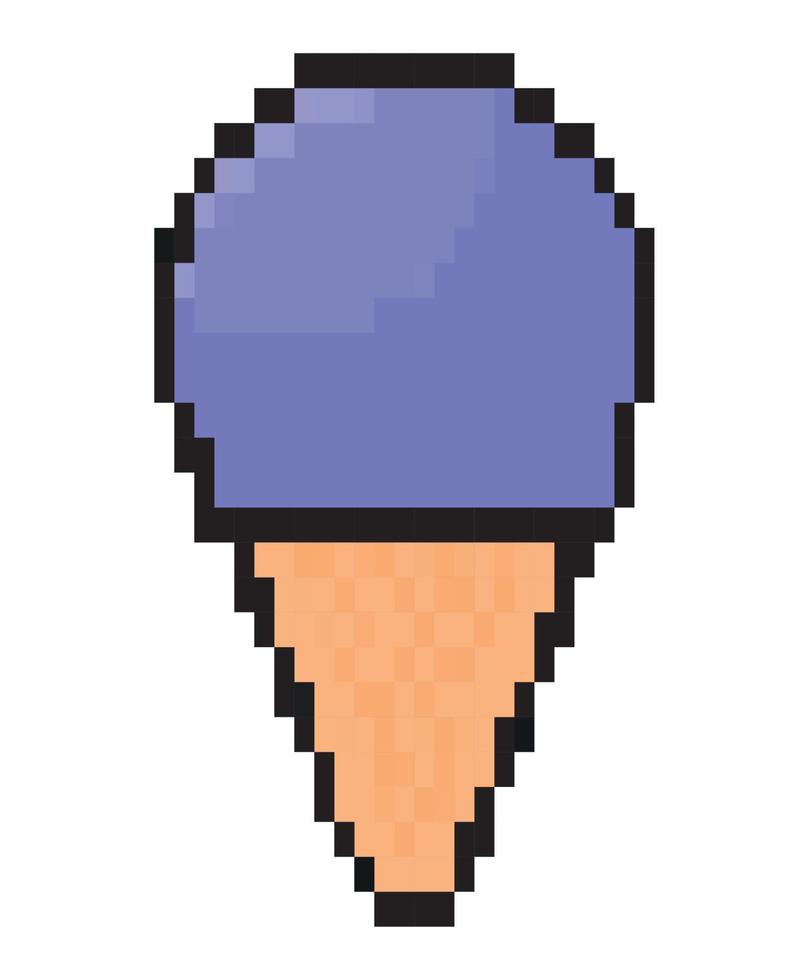 pixelated ghiaccio crema vettore