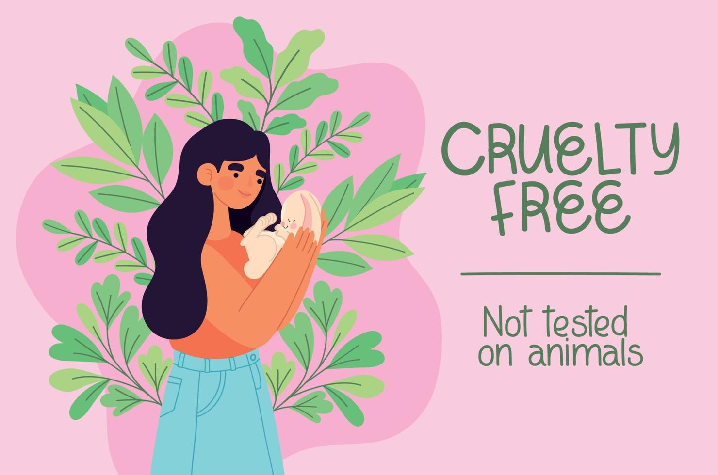 carta cruelty free vettore