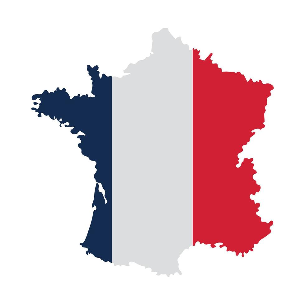 Francia nazione con un' bandiera colori vettore