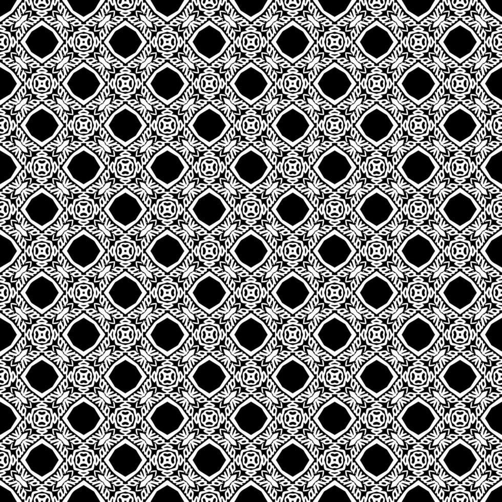 nero e bianca senza soluzione di continuità modello struttura. in scala di grigi ornamentale grafico design. vettore