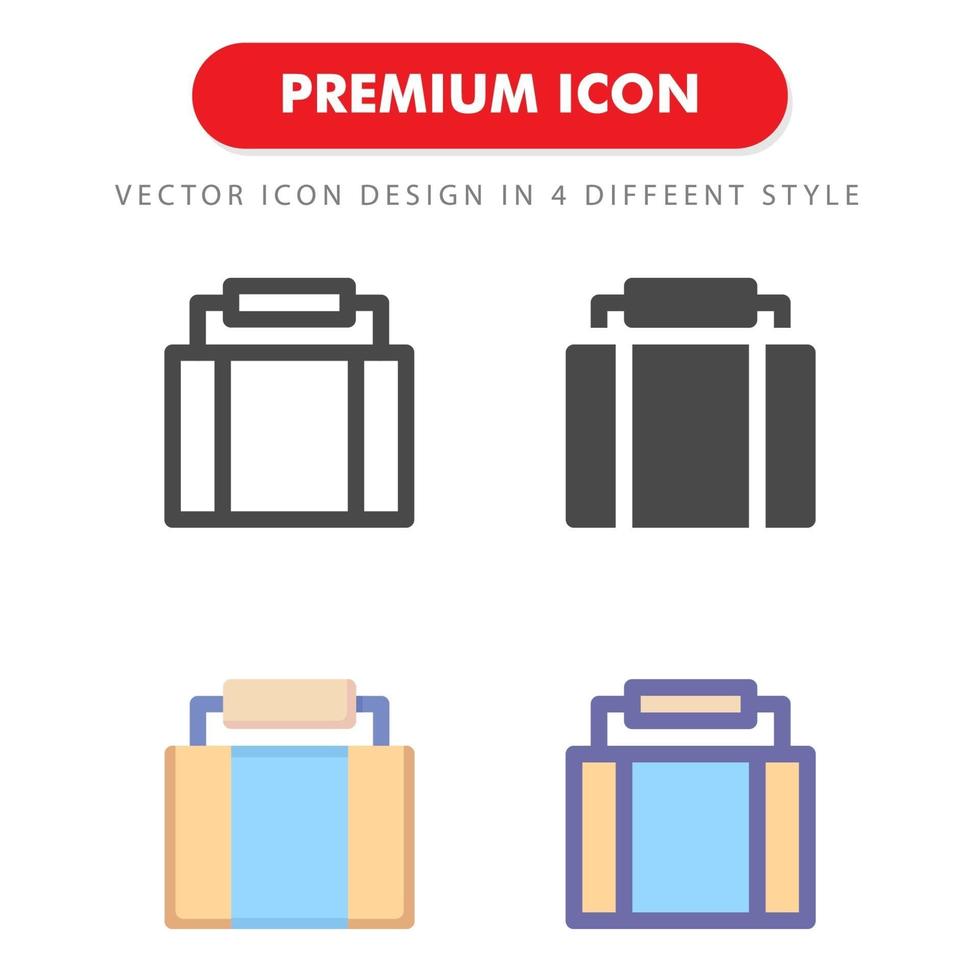 icon pack valigia isolato su sfondo bianco. per il design del tuo sito web, logo, app, ui. illustrazione grafica vettoriale e tratto modificabile. eps 10.