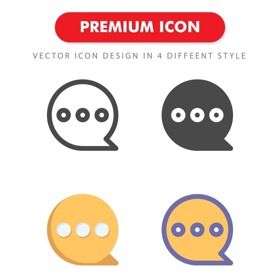 bolla chat icon pack isolato su sfondo bianco. per il design del tuo sito web, logo, app, ui. illustrazione grafica vettoriale e tratto modificabile. eps 10.