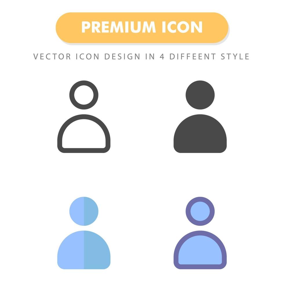 icon pack utente isolato su sfondo bianco. per il design del tuo sito web, logo, app, ui. illustrazione grafica vettoriale e tratto modificabile. eps 10.