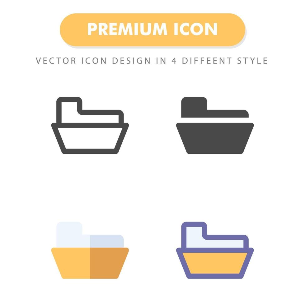 icon pack cartella isolato su sfondo bianco. per il design del tuo sito web, logo, app, ui. illustrazione grafica vettoriale e tratto modificabile. eps 10.