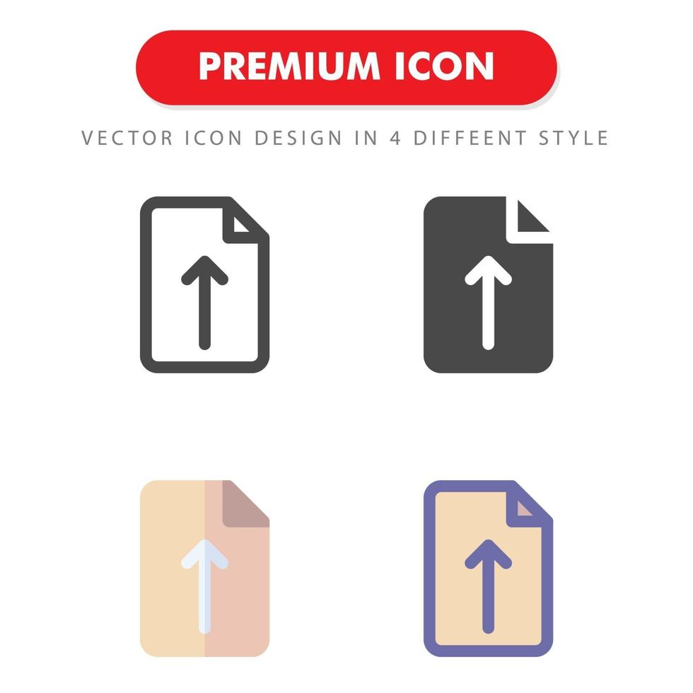 caricare icon pack isolato su sfondo bianco. per il design del tuo sito web, logo, app, ui. illustrazione grafica vettoriale e tratto modificabile. eps 10.