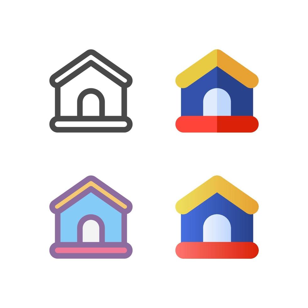 home icon pack isolato su sfondo bianco. per il design del tuo sito web, logo, app, ui. illustrazione grafica vettoriale e tratto modificabile. eps 10.