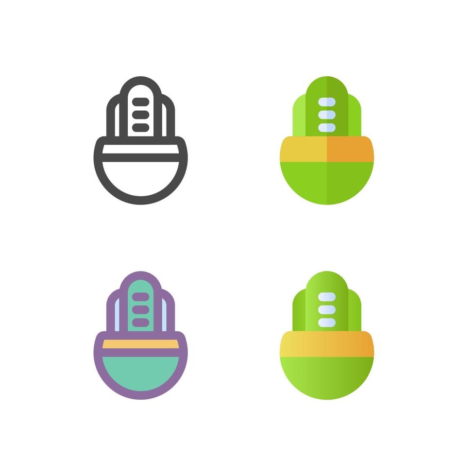 pacchetto di icone di cactus isolato su priorità bassa bianca. per il design del tuo sito web, logo, app, ui. illustrazione grafica vettoriale e tratto modificabile. eps 10.
