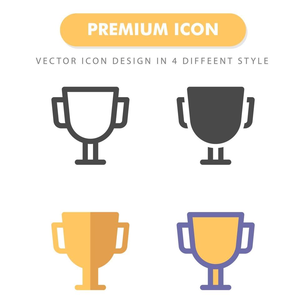 icon pack trofeo isolato su sfondo bianco. per il design del tuo sito web, logo, app, ui. illustrazione grafica vettoriale e tratto modificabile. eps 10.