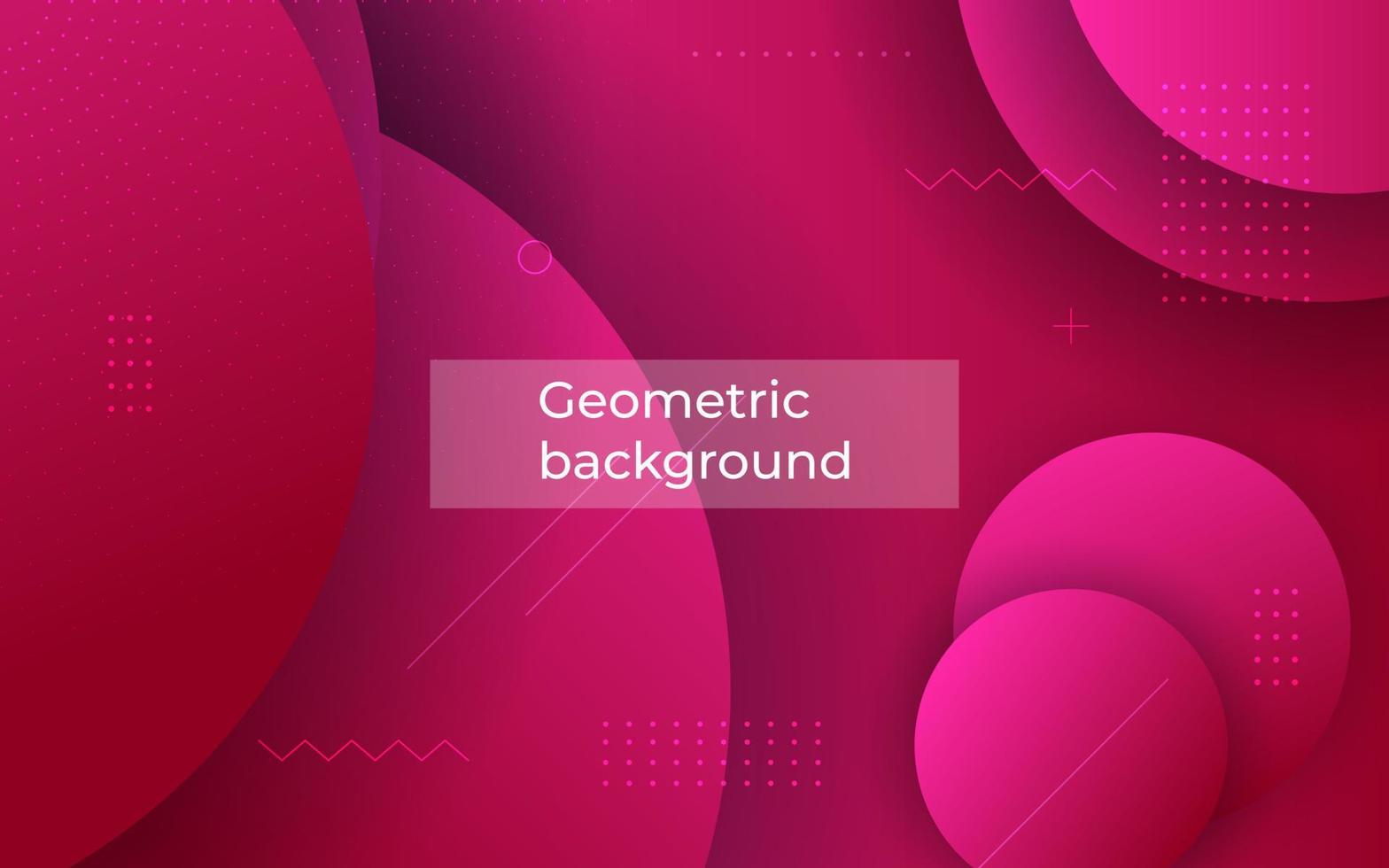 minimo astratto rosa cerchio colore forma sovrapposizione strati geometrico dinamico sfondo. eps10 vettore