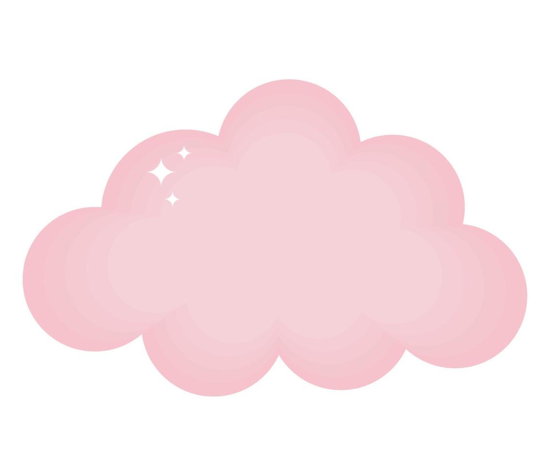rosa nube design vettore