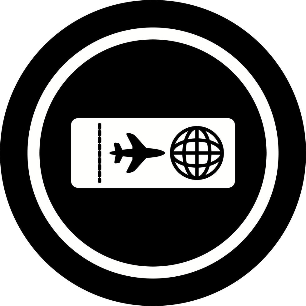 aereo Biglietti vettore icona