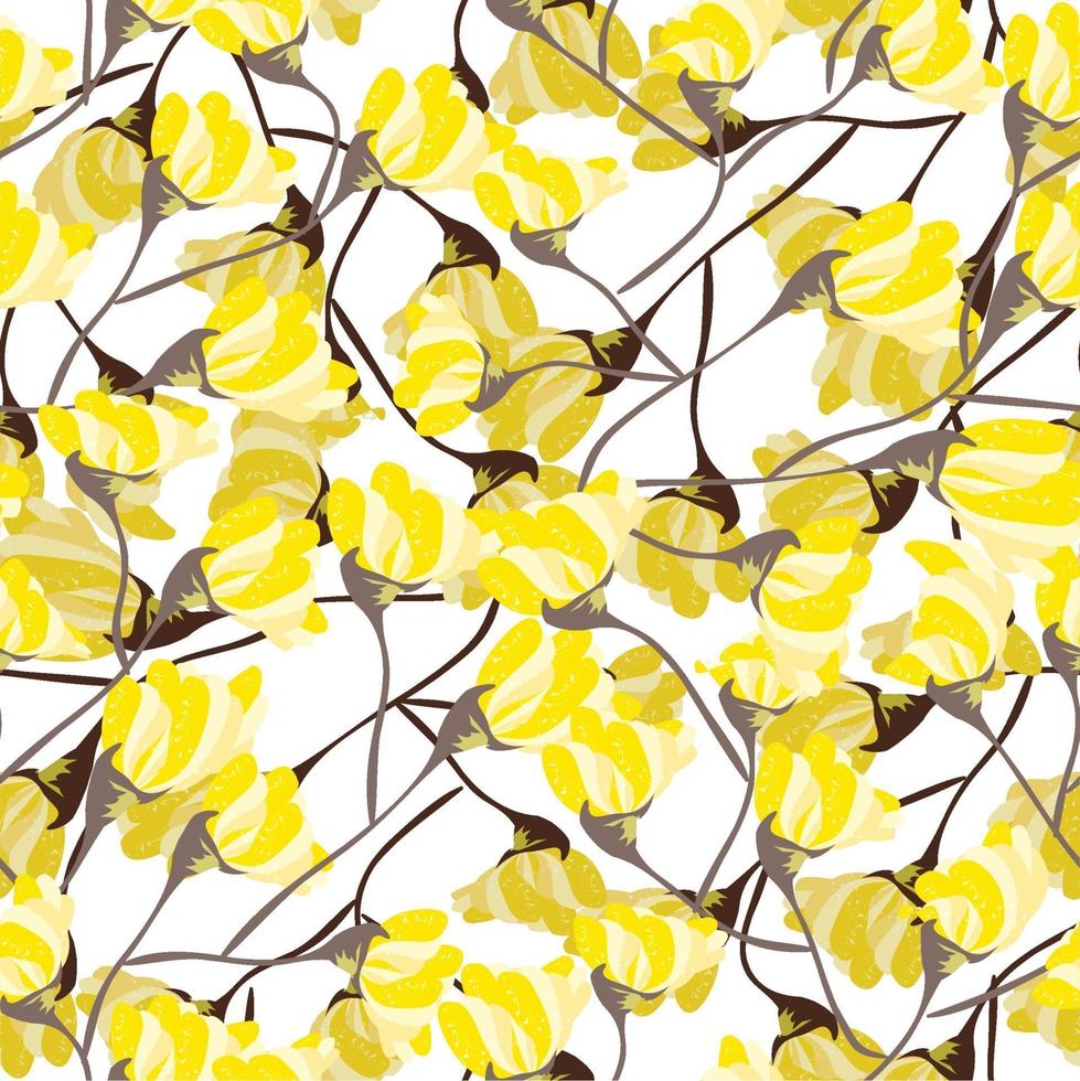 moderno alla moda astratto stile retrò floreale seamless pattern design vettore