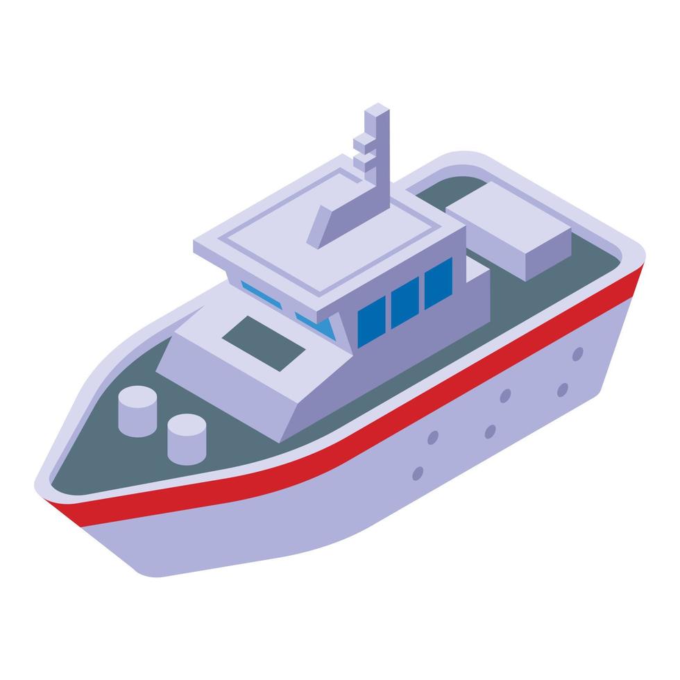 servizio nave icona isometrico vettore. acqua sicurezza vettore