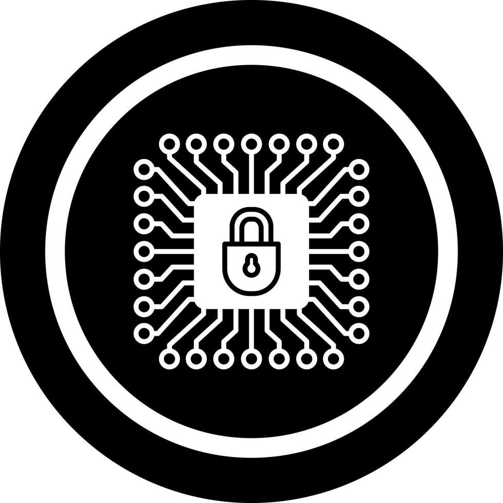 informatica protezione vettore icona